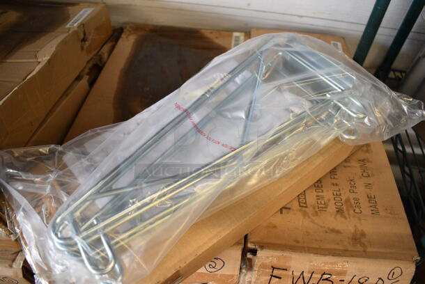 ALL ONE MONEY! Lot of 4 BRAND NEW IN BOX! Focus Chrome Finish Double Wall Bracket. 15x3x7 - Image 1 of 3