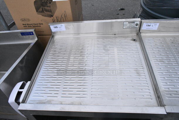 Krowne 18-GSB1 Stainless Steel Commercial Drain Board w/ Under Shelf - Image 3 of 4