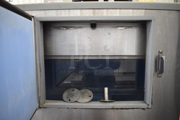 Scotsman F1222A-32A Stainless Steel Commercial Ice Head on Kloppenberg ICS-1 Commercial Ice Bin and Poly Ice Cart. 208/230 Volts, 1 Phase. 31x40x91 - Image 6 of 9