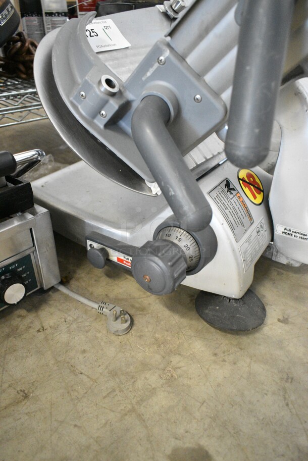 Hobart 2612PS Stainless Steel Commercial Countertop Meat Slicer. 120 Volts, 1 Phase. Tested and Does Not Power On, Appears to be Missing Power Supply - Image 6 of 8