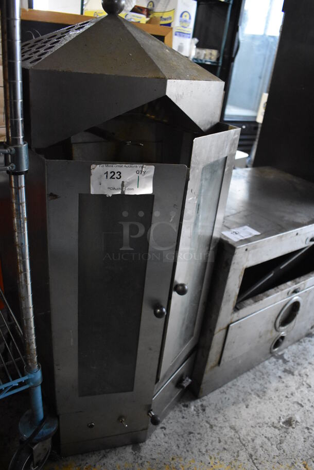 Stainless Steel Commercial Countertop Natural Gas Powered Gyro Machine. 17x19x42 - Image 3 of 6