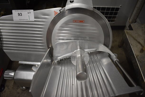2020 Eurodib Model HBS-300L Stainless Steel Commercial Countertop Meat Slicer w/ Blade Sharpener. 110 Volts, 1 Phase. 23x19x17. Tested and Working! - Image 4 of 5