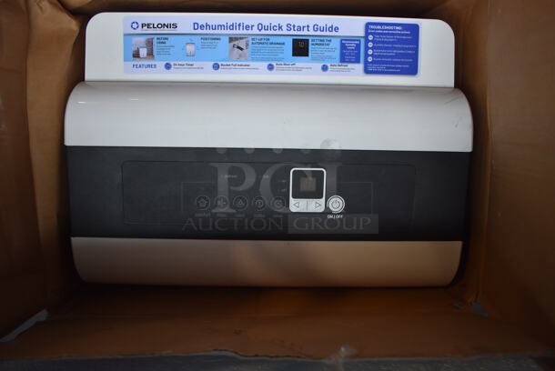 IN ORIGINAL BOX! Pelonis PAD40C1AWT ENERGY STAR 40 Pint Dehumidifier. 120 Volts, 1 Phase. 15x10.5x19 - Image 1 of 4