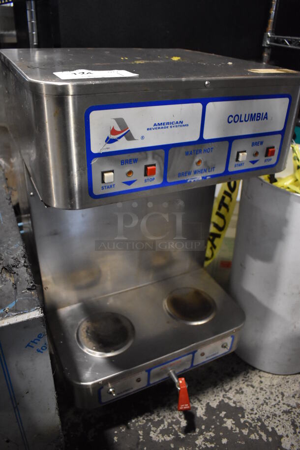 American Beverage Systems Stainless Steel Commercial Countertop Coffee Machine w/ Hot Water Dispenser. 18x21x29.5 - Image 2 of 3
