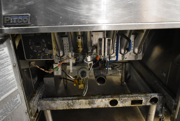 2016 Pitco Frialator SGM24 Stainless Steel Commercial Floor Style Natural Gas Powered 140 Pound Capacity Deep Fat Fryer. 165,000 BTU. - Image 5 of 6