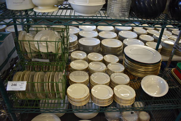 ALL ONE MONEY! Tier Lot of Various Items Including Ceramic Plates and Plate Holders - Image 2 of 11