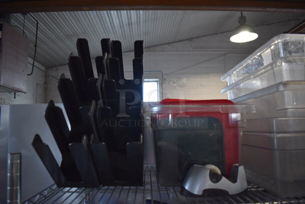 ALL ONE MONEY! Tier Lot of Various Items Including Poly Bins and Lids - Image 2 of 4
