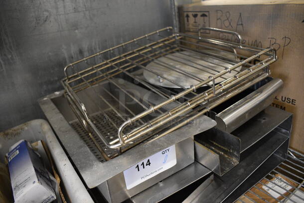 ALL ONE MONEY! Lot of Various Metal Items Including Drawer, Rack and Meat Slicer Guard! - Image 2 of 4