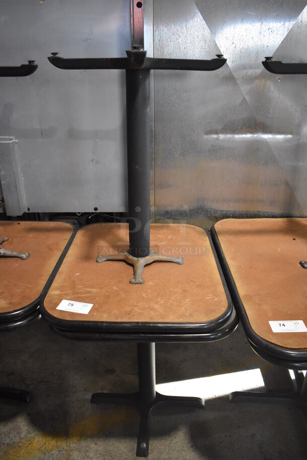 2 Gray Table on Black Metal Table Base. 24x30x30. 2 Times Your Bid! - Image 5 of 5