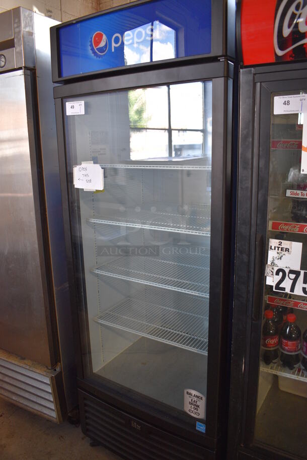 IDW Model G-26-C334B-HC ENERGY STAR Metal Commercial Single Door Reach In Cooler Merchandiser w/ Poly Coated Racks. 110-120 Volts, 1 Phase. 30x30x79. Tested and Working! - Image 2 of 4