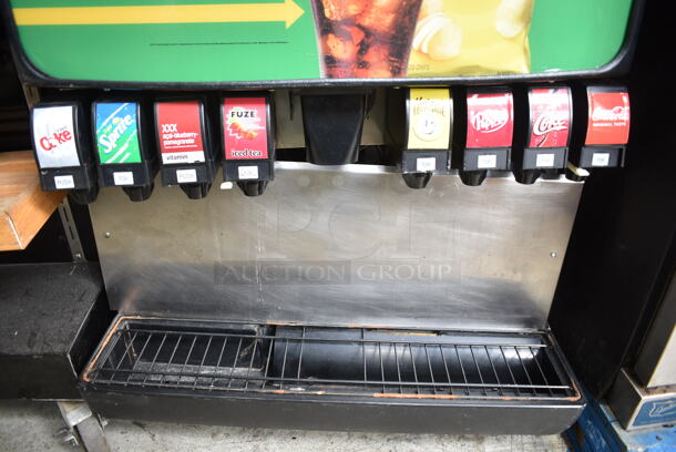 SerVend MD-200 Stainless Steel Commercial Countertop 8 Flavor Carbonated Beverage Machine. 115 Volts, 1 Phase.  - Image 3 of 5