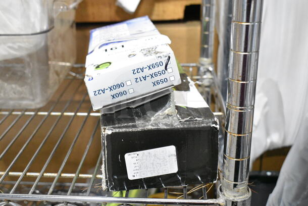 2 BRAND NEW SCRATCH AND DENT! Items Including T&S 059X-A22 6" Swing Nozzle with 2.2 GPM Aerator, Regency 600FWM812 Faucet Wall 8"C Swing Spout No Lead. 2 Times Your Bid!  - Image 1 of 7