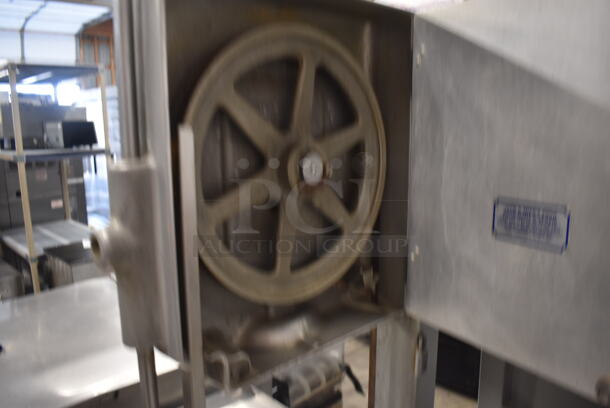 Hobart 5614 Commercial Stainless Steel Floor Style Meat Saw On Galvanized Legs. 208 V, 3 Phase. - Image 7 of 9