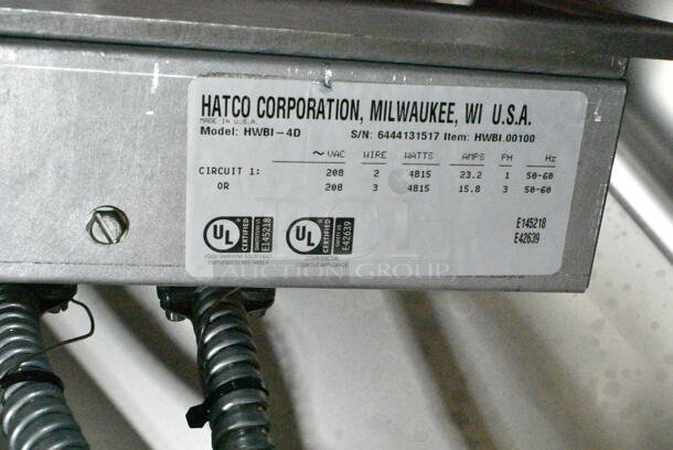 BRAND NEW! Hatco HWBI-4D Four Compartment Modular / Ganged Drop In Hot Food Well with 3/4" NPT Drain. Does Not Include Drop In Bins. 208 Volts, 1 Phase - Image 6 of 6