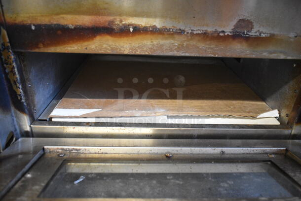 BRAND NEW SCRATCH AND DENT! 2023 Crosson CPO-320 Stainless Steel Commercial Countertop Electric Powered 2 Deck Pizza Oven w/ Cooking Stones. 120 Volts, 1 Phase. Tested and Bottom Deck Is Working But Top Deck Does Not Get Warm - Image 7 of 8