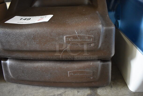 2 Rubbermaid Brown Poly Booster Seats. 12x10x9. 2 Times Your Bid! - Image 3 of 3
