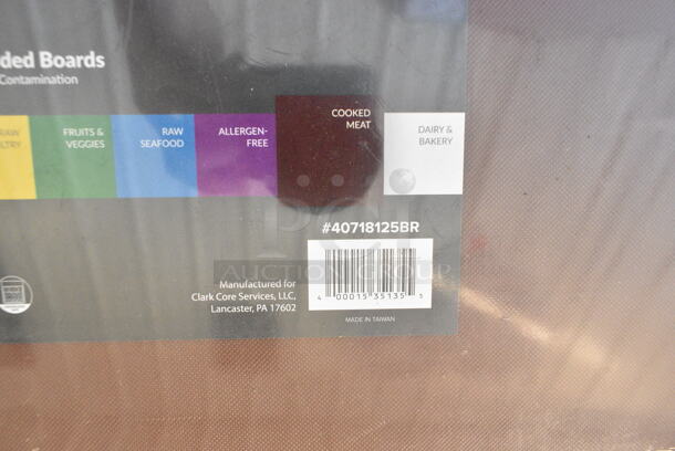 2 BRAND NEW SCRATCH AND DENT! Items Including 40718125B Choice 18" x 12" x 1/2" Brown Polyethylene Cutting Board and Garde 181PORTBASE Portable Mounting Base for Rotary Slicer. 2 Times Your Bid!  - Image 4 of 6
