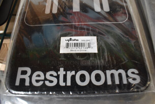 7 BRAND NEW! Restroom Signs. 6.25x9. 7 Times Your Bid! - Image 2 of 2