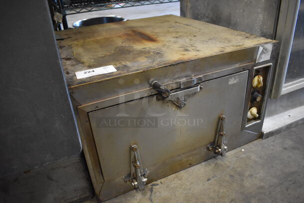 South Star Stainless Steel Commercial Countertop Single Deck Electric Powered Pizza Oven. 220 Volts. 27x33x16 - Image 3 of 6