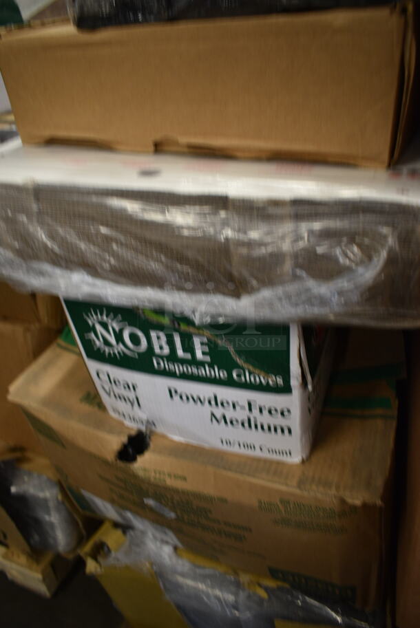 PALLET LOT of 21 BRAND NEW Boxes Including Choice Pizza Wedge Clamshell, CH32DEF Dart ClearPac SafeSeal 32 oz. Tamper-Resistant, Tamper-Evident Hinged Container with Flat Lid - 200/Case, Noble Medium Gloves, Yogurt Cups 6 oz. 21 Times Your Bid! - Image 7 of 10