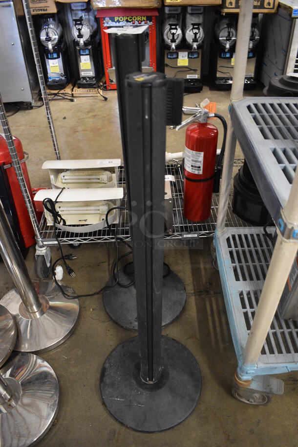 2 Beltrac Stanchions. 14x14x40. 2 Times Your Bid!