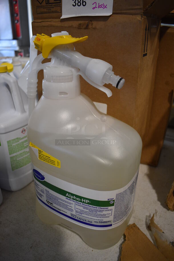 2 Boxes of BRAND NEW Diversey Alpha HP Multi Surface Disinfectant Cleaner. 2 Times Your Bid! - Image 2 of 5