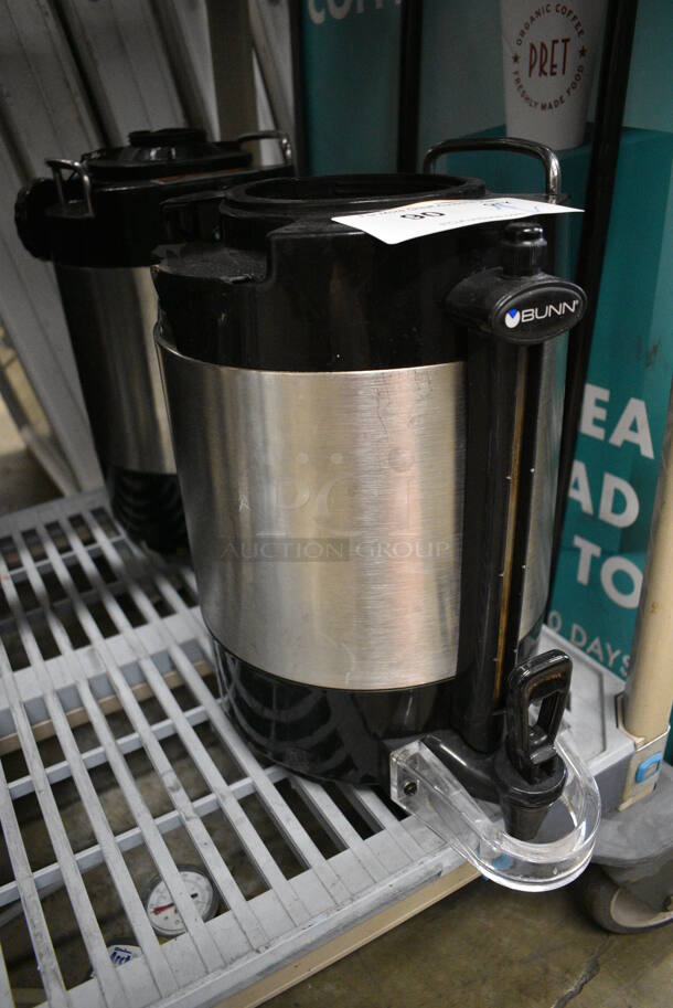 2 Bunn Stainless Steel and Black Poly Beverage Holder Dispensers. 9x12x14. 2 Times Your Bid! - Image 2 of 3