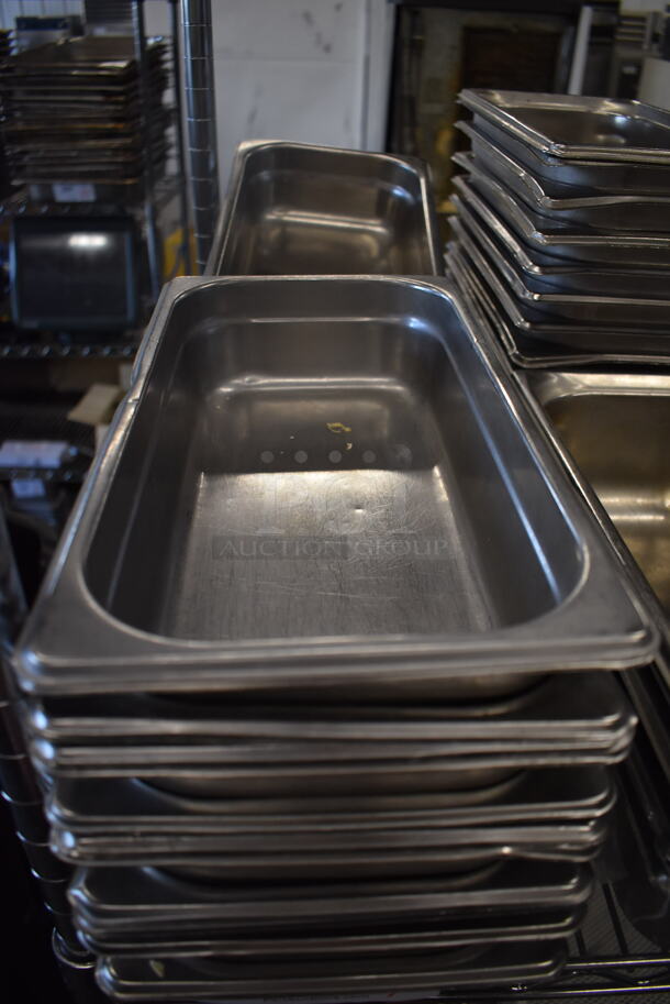 24 Stainless Steel 1/3 Size Drop In Bins. 1/3x2. 24 Times Your Bid! - Image 2 of 3