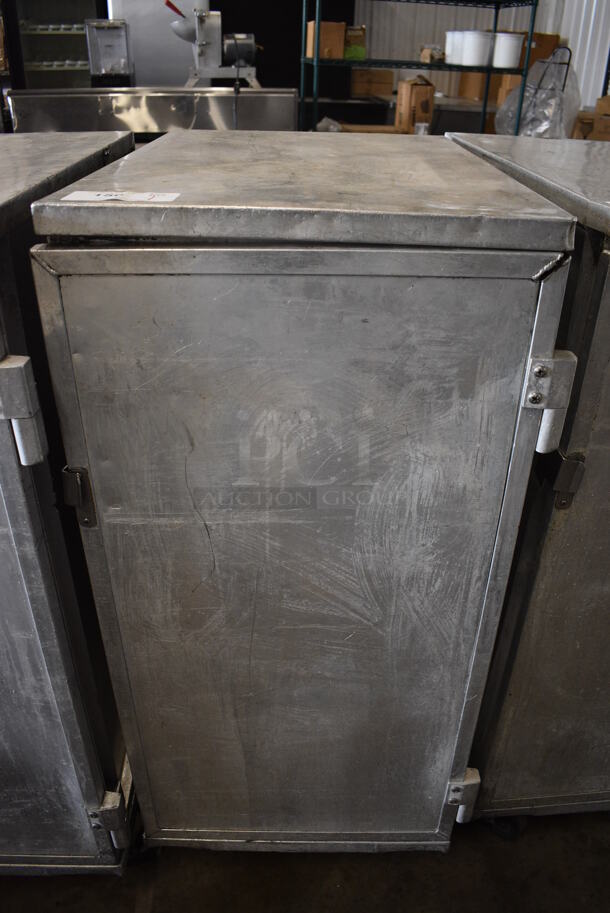 Metal Commercial Enclosed Pan Transport Rack on Commercial Casters. 19x29x44 - Image 1 of 4