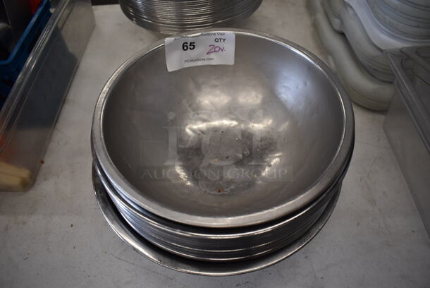 20 Various Metal Bowls. Includes 12.25x12.25x4.5. 20 Times Your Bid! - Image 2 of 3