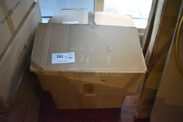 2 Boxes of 25 BRAND NEW Poly Fishbowls. Missing 1 Bowl. 4x4x4. 2 Times Your Bid! (lounge) - Image 4 of 4