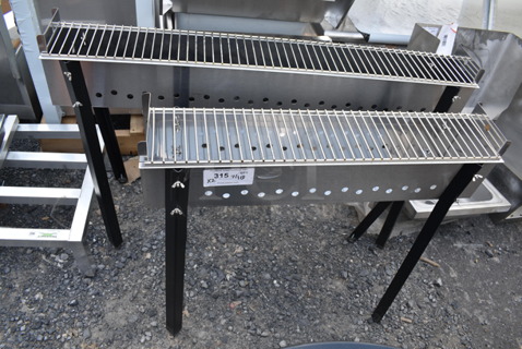 2 BRAND NEW SCRATCH AND DENT! Stainless Steel Trough. 45.5x7.5x30, 31.5x7.5x29. 2 Times Your Bid!