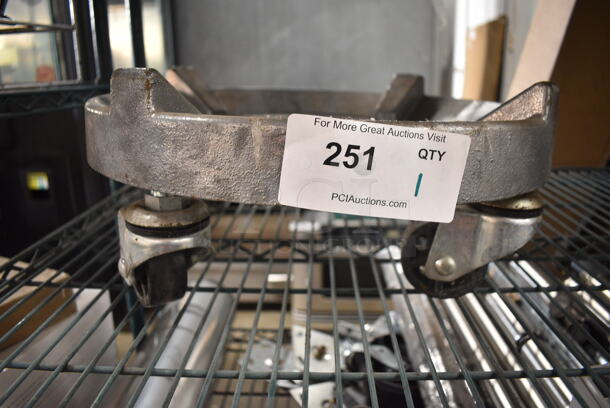 Metal Mixing Bowl Dolly on Commercial Casters.  - Image 3 of 3