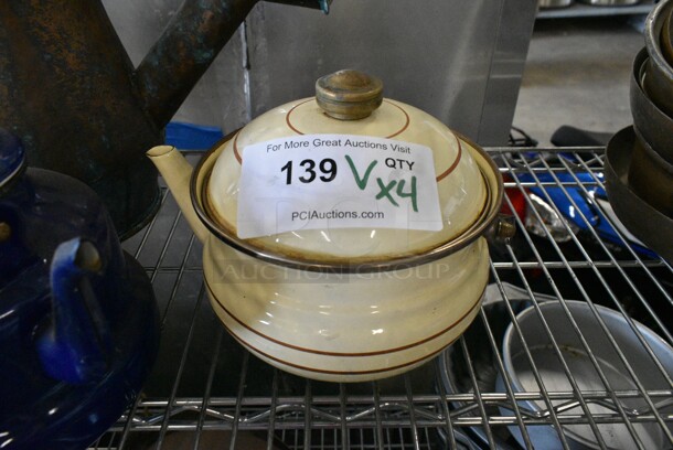 4 Various Items Including Watering Can and 3 Teapots. 4 Times Your Bid!  - Image 3 of 8