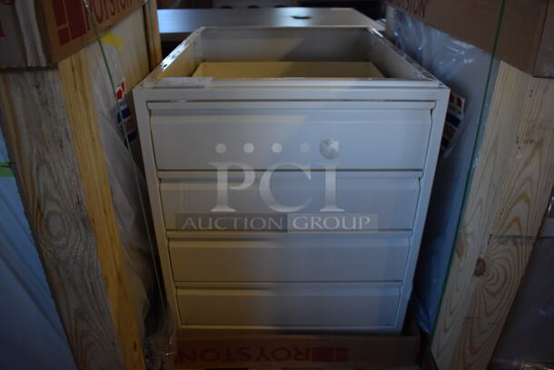 BRAND NEW IN CRATE! Royston 60015663-012 Metal 4 Drawer Cabinet. 24x29x29