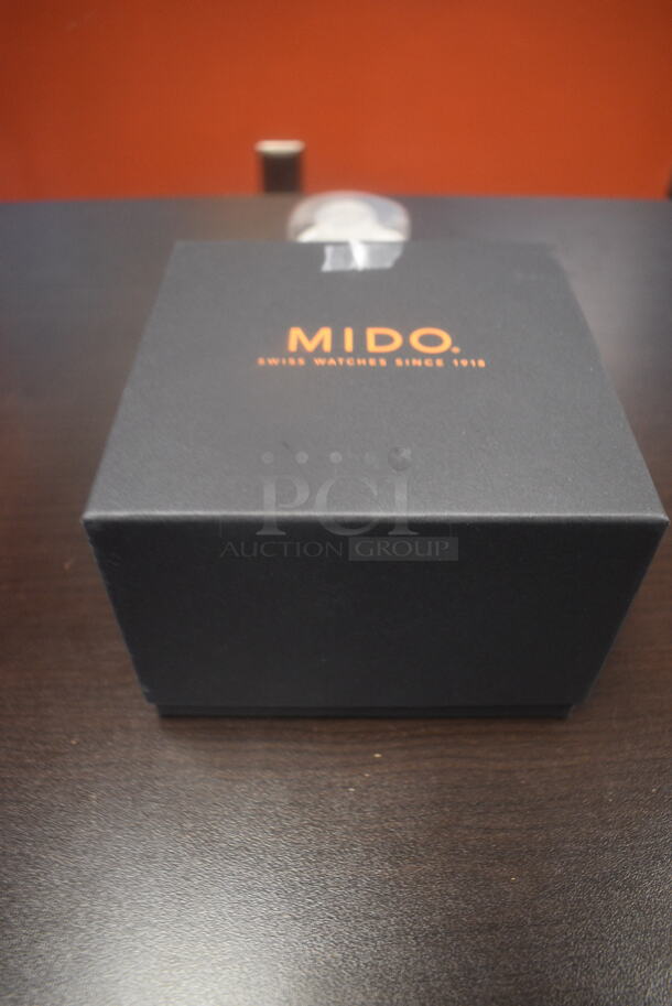BRAND NEW IN BOX! Mido Multifort Automatic Men's Watch with Leather Band - Image 9 of 9