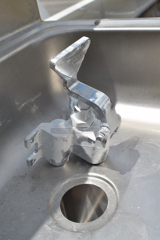 BRAND NEW SCRATCH AND DENT! Regency 600HS17FPB Hands Free Hand Sink with Pedestal Base - Image 4 of 6