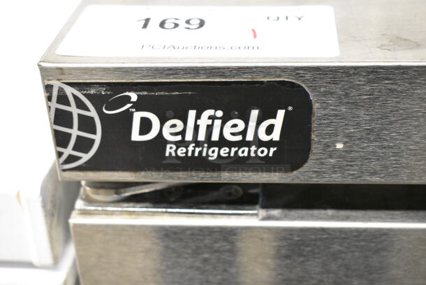 2017 Delfield GUR60BP-S-E Stainless Steel Commercial 2 Door Work Top Cooler on Commercial Casters. 115 volts, 1 Phase. Tested and Working! - Image 2 of 6