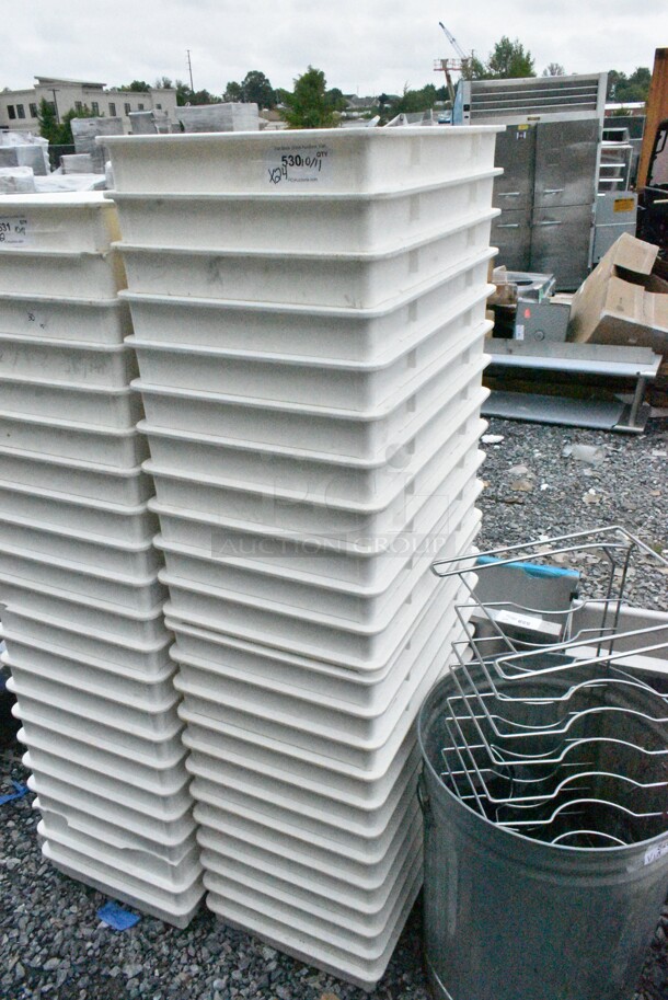 24 Cambro White Poly Dough Bins. 24 Times Your Bid! - Image 1 of 5