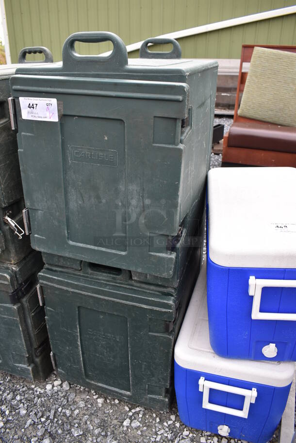 2 Carlisle NPC300N Green Poly Insulated Food Carrying Cases. 17x25x24. 2 Times Your Bid! - Image 2 of 8