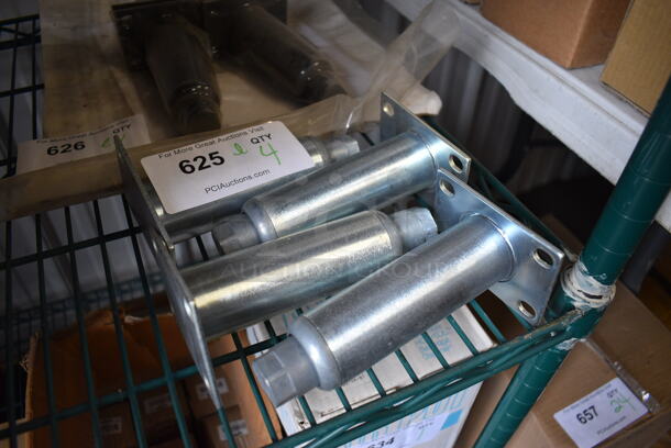 ALL ONE MONEY! Lot of 4 Metal Legs! 3.5x2.5x6 - Image 2 of 3