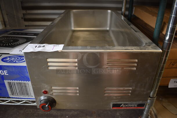 2019 Adcraft Model FW-1500W Stainless Steel Commercial Countertop Food Warmer. 120 Volts, 1 Phase. 14.5x29.5x9. Tested and Working!