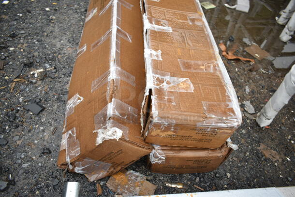 3 BRAND NEW SCRATCH AND DENT! Lancaster Table & Seating 164TCB3096B Connector Bar for 30x96 Bar Height Table. 3 Times Your Bid! - Image 4 of 5