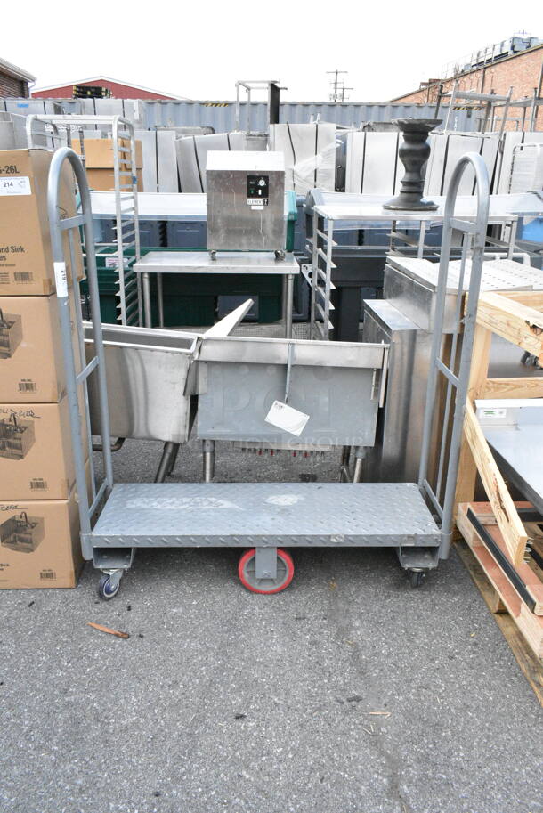 Gray Metal U Boat on Commercial Casters.  - Image 2 of 5