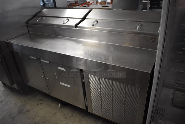 Traulsen VPS72S Stainless Steel Commercial Prep Table on Commercial Casters. 115 Volts, 1 Phase. 72x34x48. Tested and Does Not Power On
