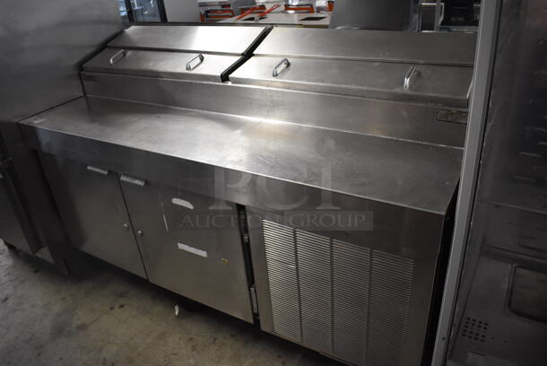 Traulsen VPS72S Stainless Steel Commercial Prep Table on Commercial Casters. 115 Volts, 1 Phase. 72x34x48. Tested and Does Not Power On - Image 1 of 8