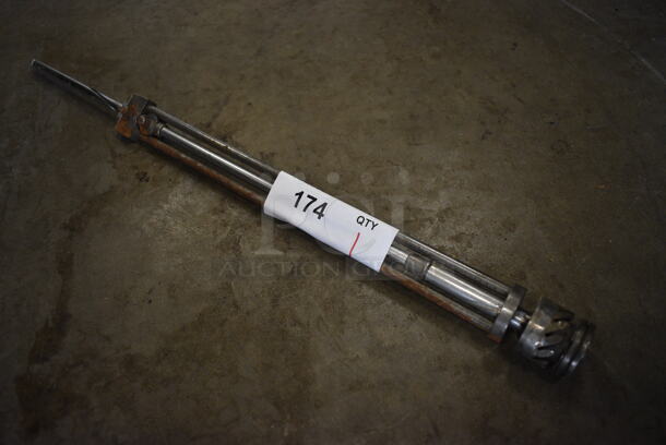 Metal Commercial Plunger for Dough Dropper. 1.5x1.5x23 - Image 1 of 3