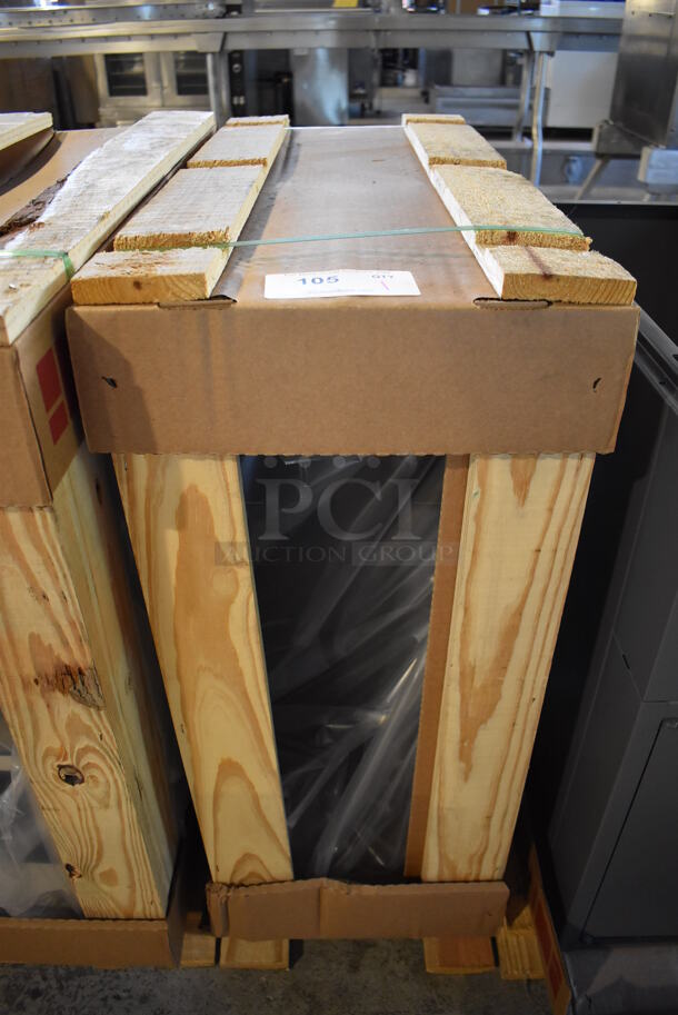 BRAND NEW IN CRATE! Royston 62087299-004 Gray Metal Cabinet. 12x29x27 - Image 2 of 5