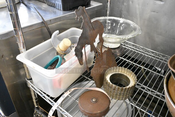 ALL ONE MONEY! Lot of Various Items Including Food Processor S Blade and Cookie Cutters.  - Image 1 of 7