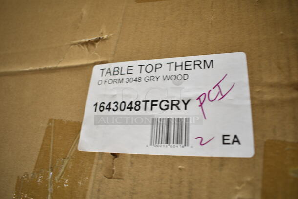 2 BRAND NEW SCRATCH AND DENT! Lancaster Table & Seating 1643048TFGRY 30" x 48" Rectangular Thermo-Formed MDF Table Top with Gray Wood Finish. 2 Times Your Bid! - Image 5 of 5